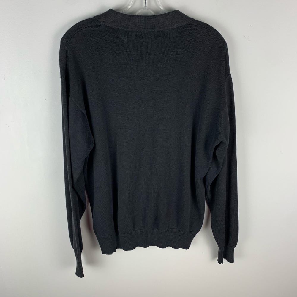 John Henry Vintage Black Long Sleeve Sweater - Picture 5 of 5